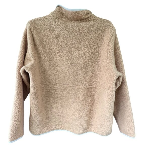 Patagonia Women's Size XL Retro Pile 1/4-Zip Tan Camel Pullover Fleece Jacket - Picture 6 of 10